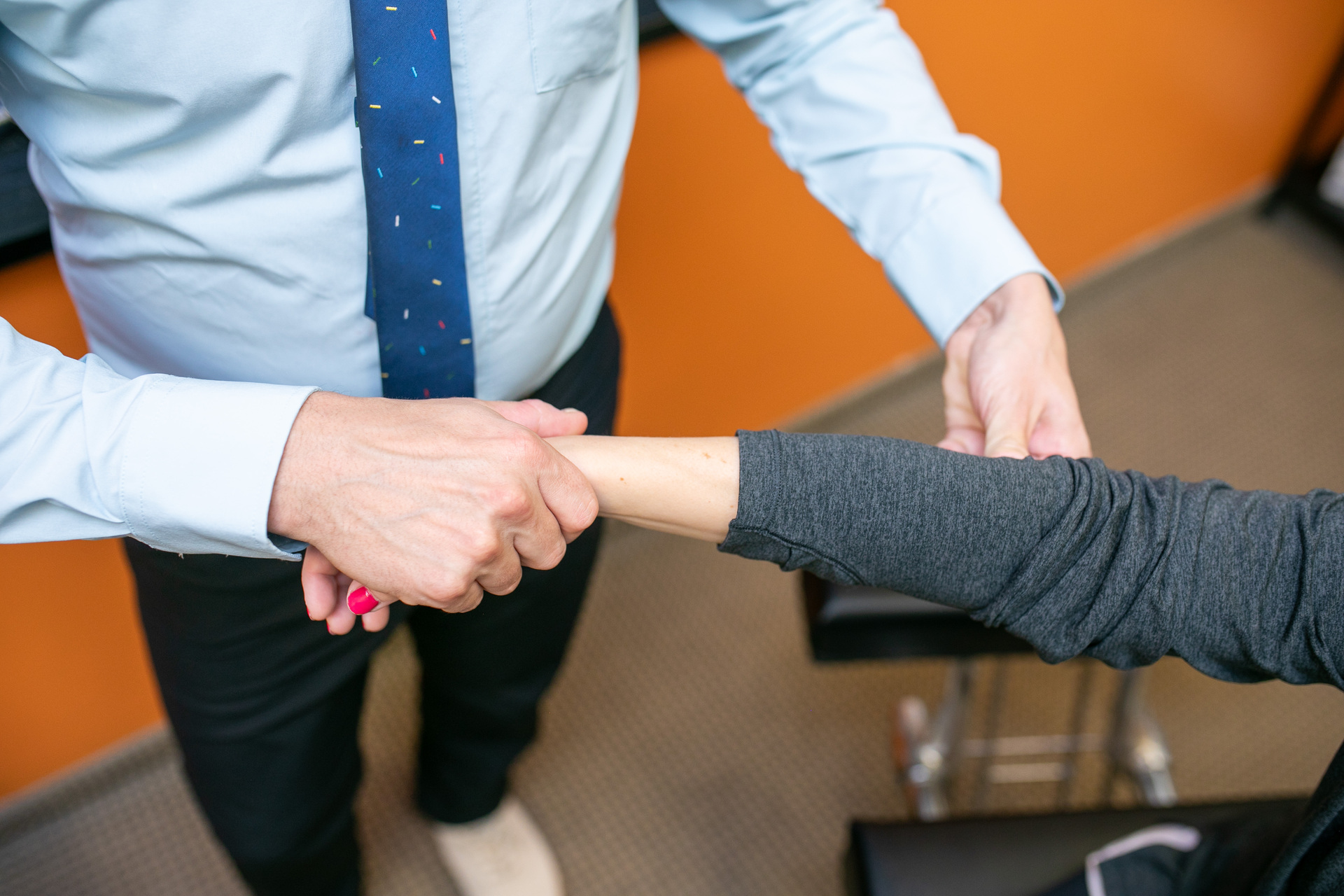 Chiropractic services banner with professional healthcare imagery
