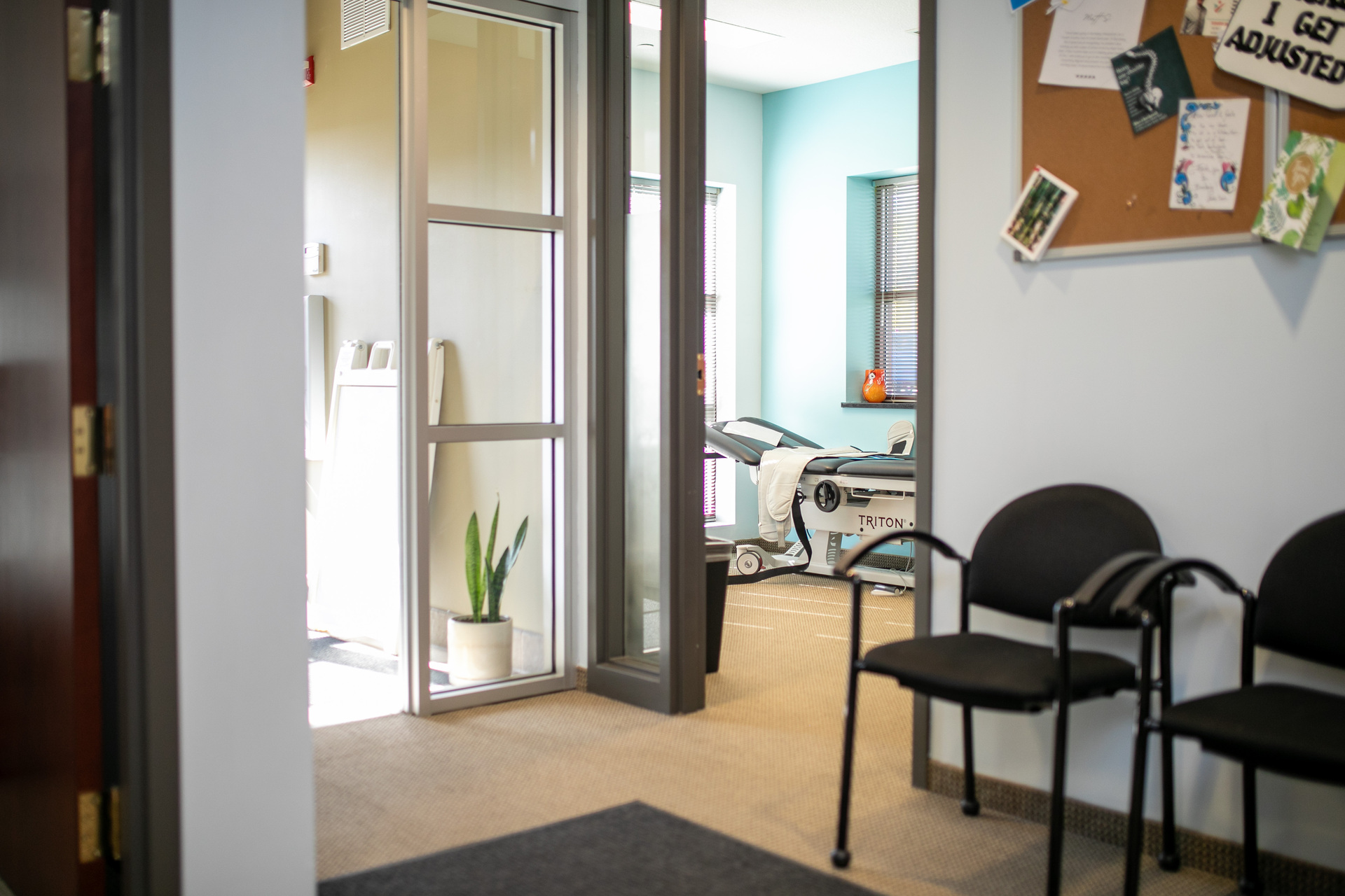 Chiropractic services banner with professional healthcare imagery