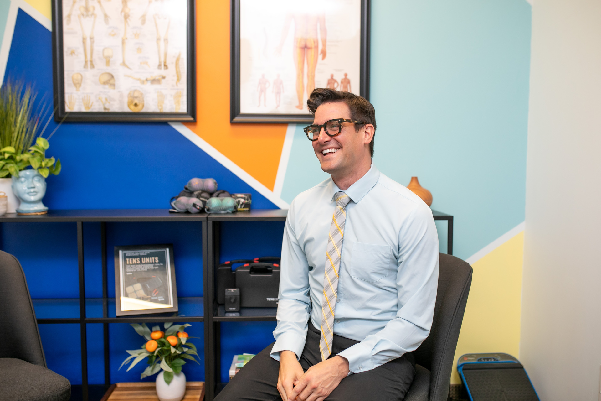 Chiropractic services banner with professional healthcare imagery