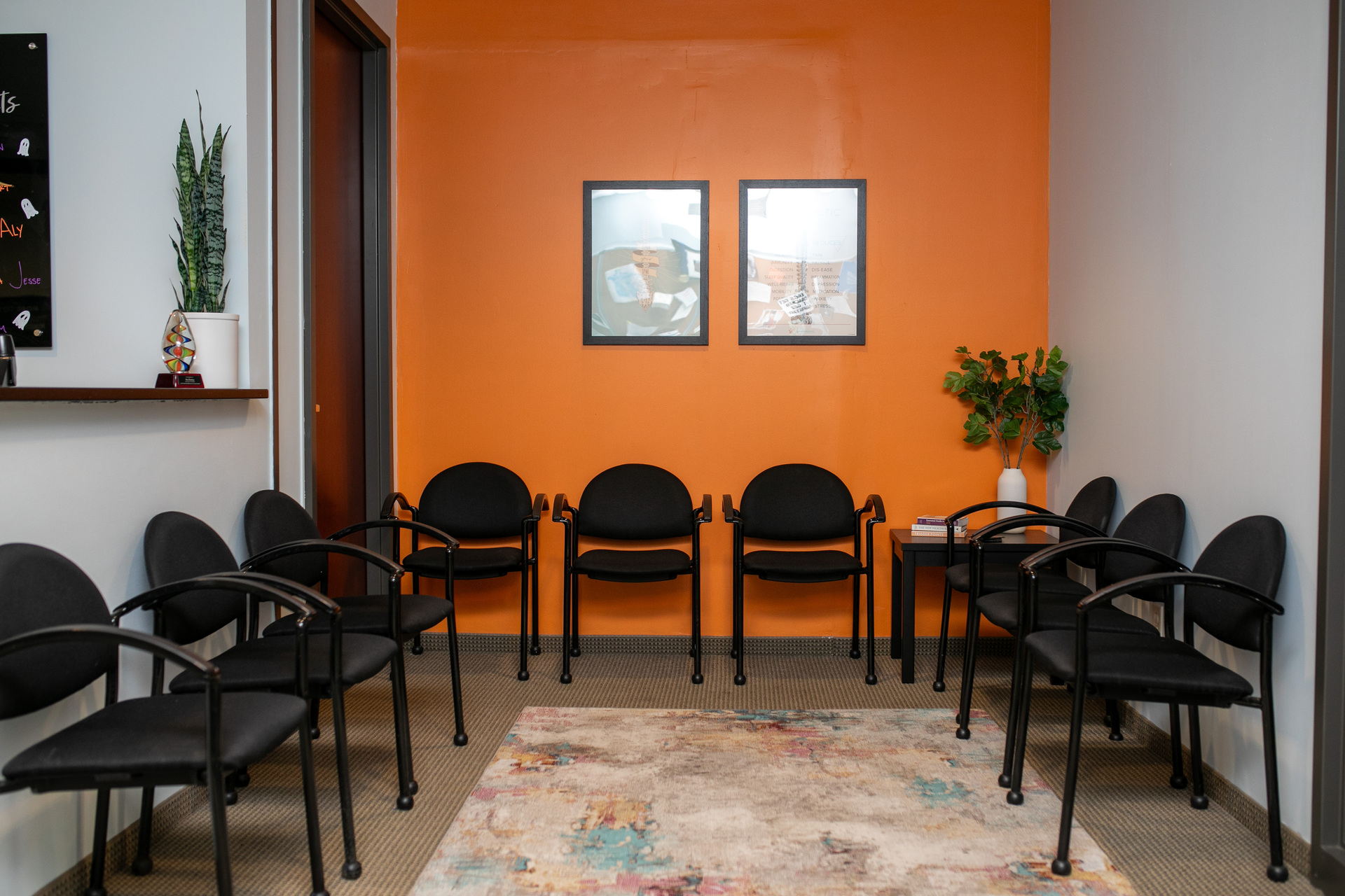 Chiropractic services banner with professional healthcare imagery