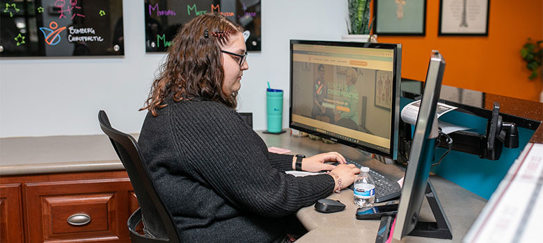 someone holding their wrist in pain.