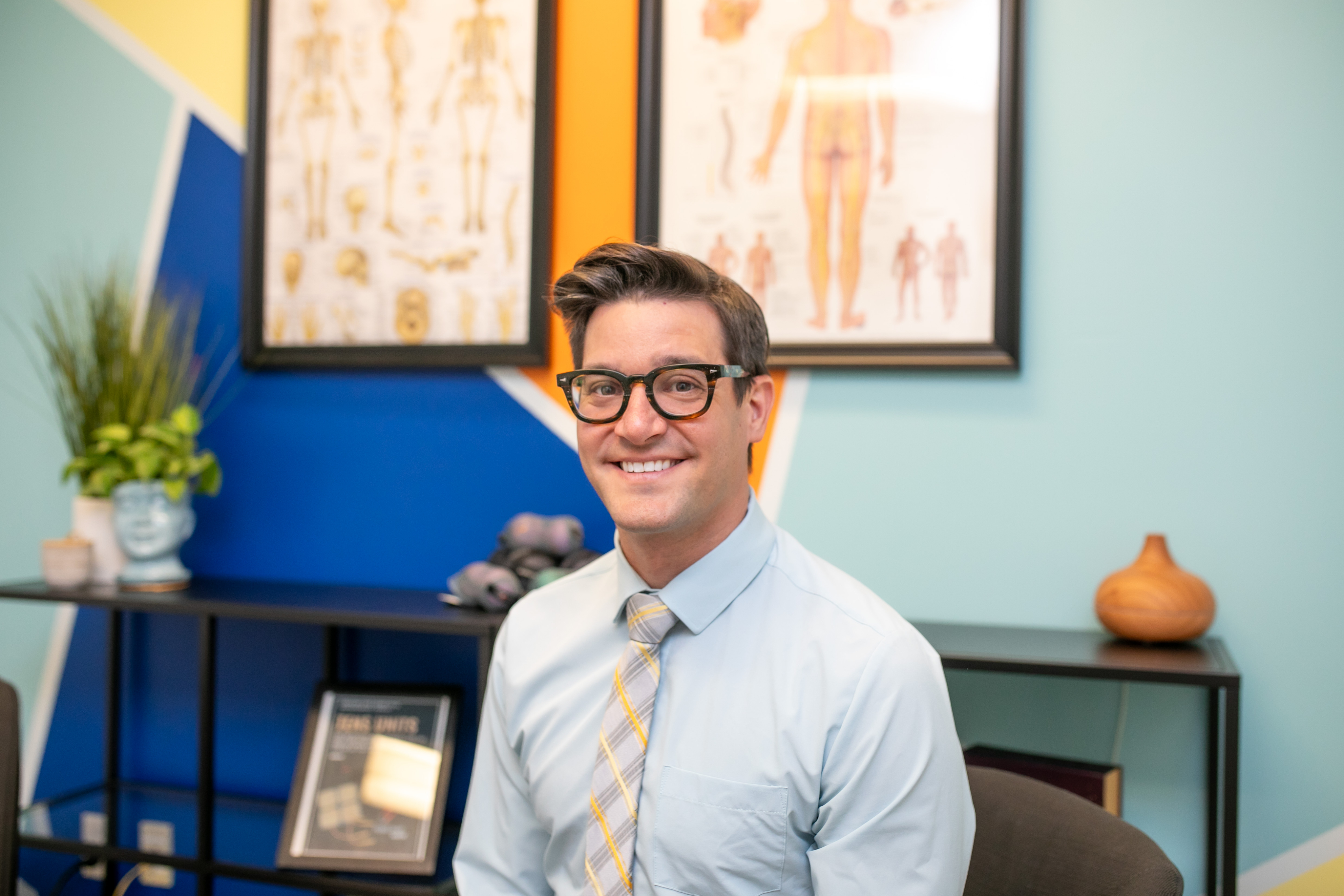 Dr. Bomberg in his office