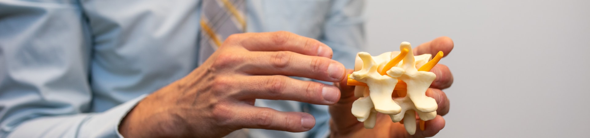 Chiropractic services banner with professional healthcare imagery