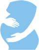 pregnant belly icon.