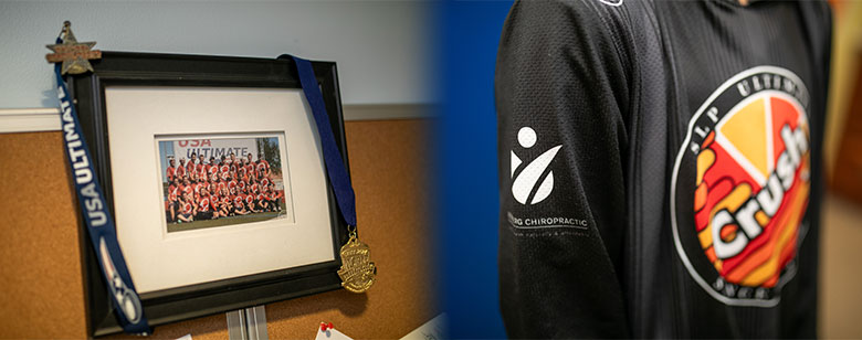 Dr. Bomberg evaluating a clients writs.